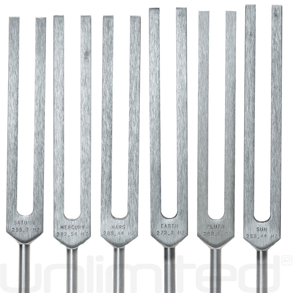 Biosonics Set of 11 Planetary Tuning Forks (Unweighted) - Gongs