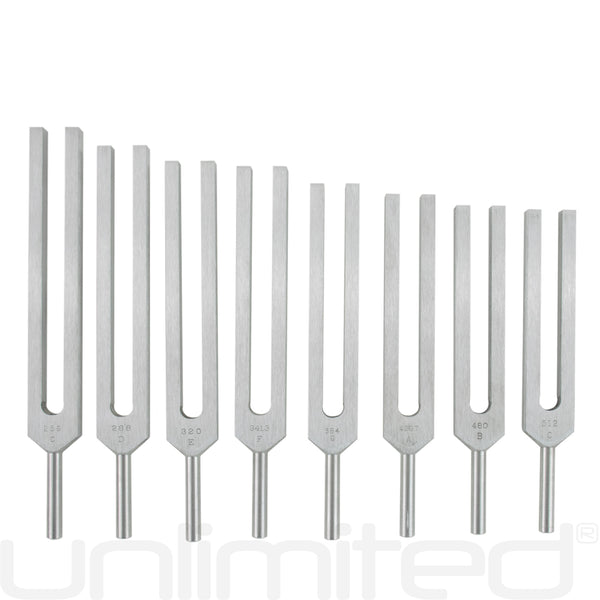 Biosonics Set of 8 Solar Harmonic Spectrum Tuning Forks - Gongs