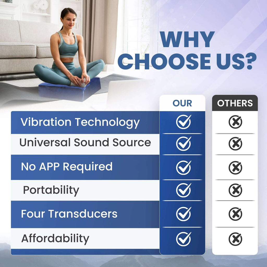 Premium Vibroacoustic Therapy Meditation Cushion Bundle