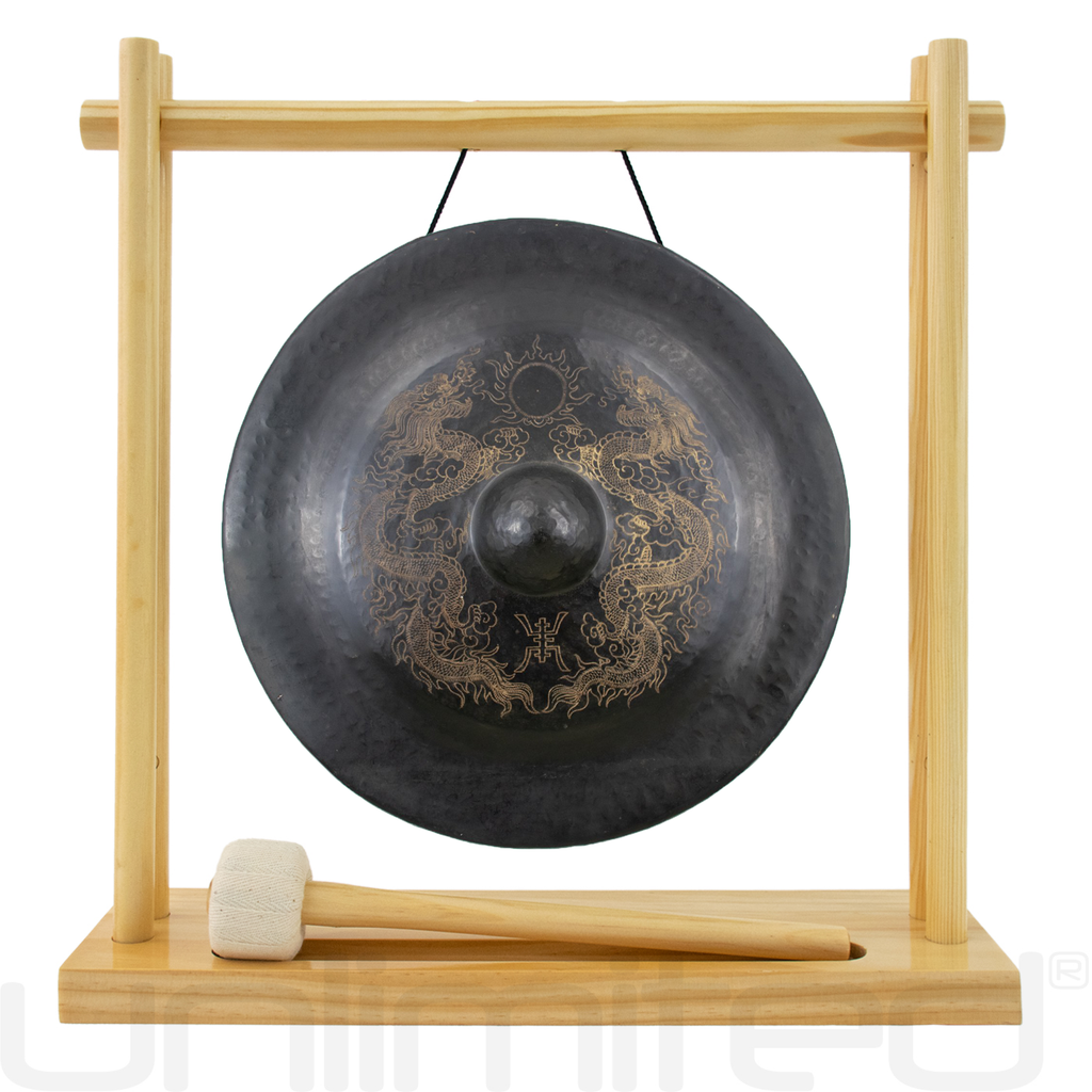 9" to 16" Vietnamese Dragon Gongs on Stands