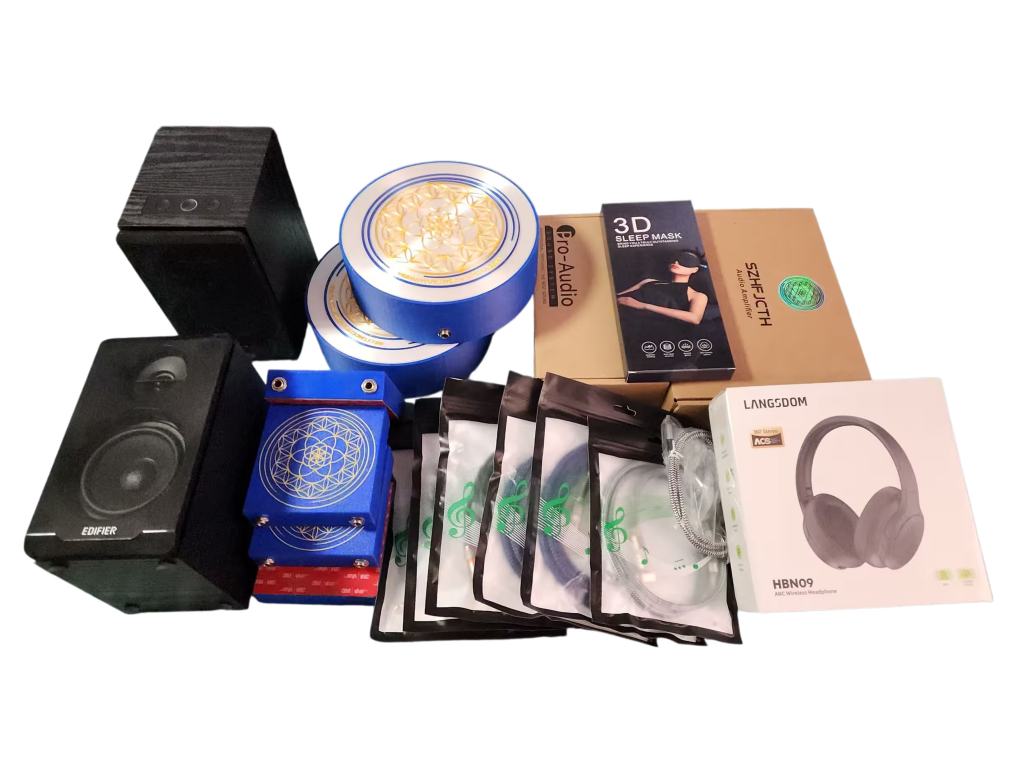 Vibroacoustic Therapy Bed DIY Sound Kit Attachments for Massage