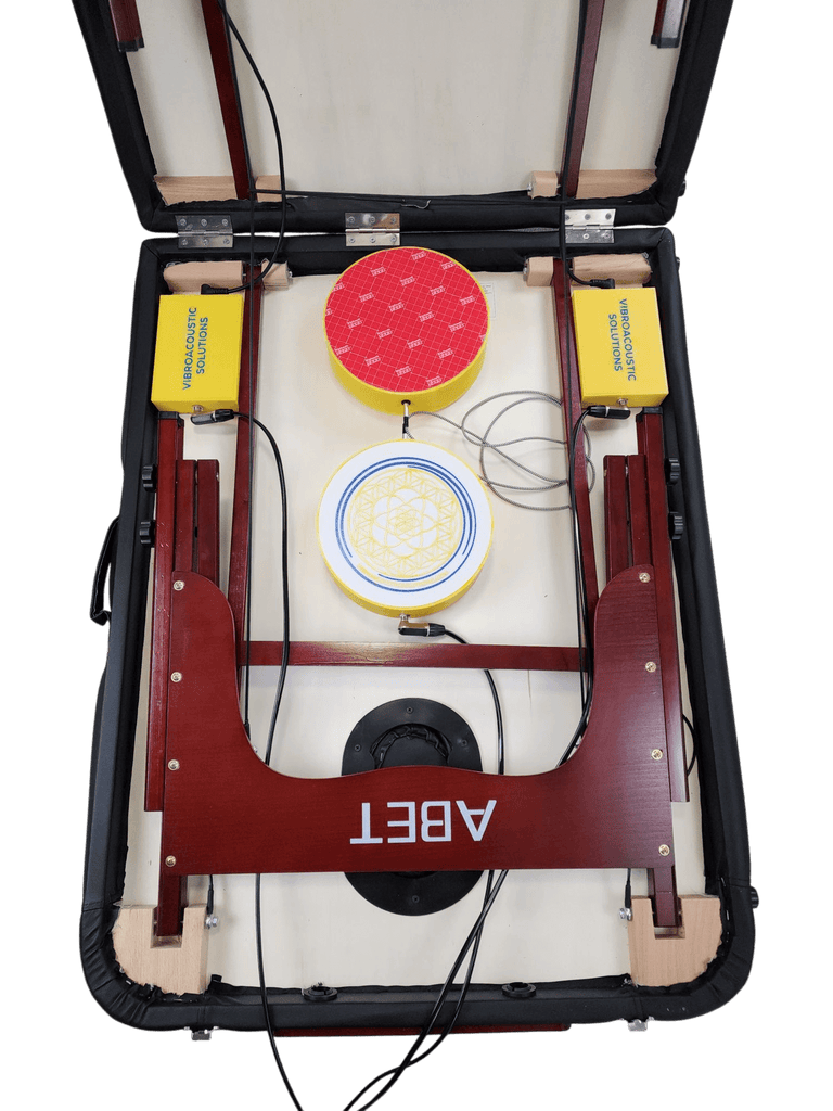 Vibroacoustic Therapy Massage Table Attachments with custom Amplifier Bundle