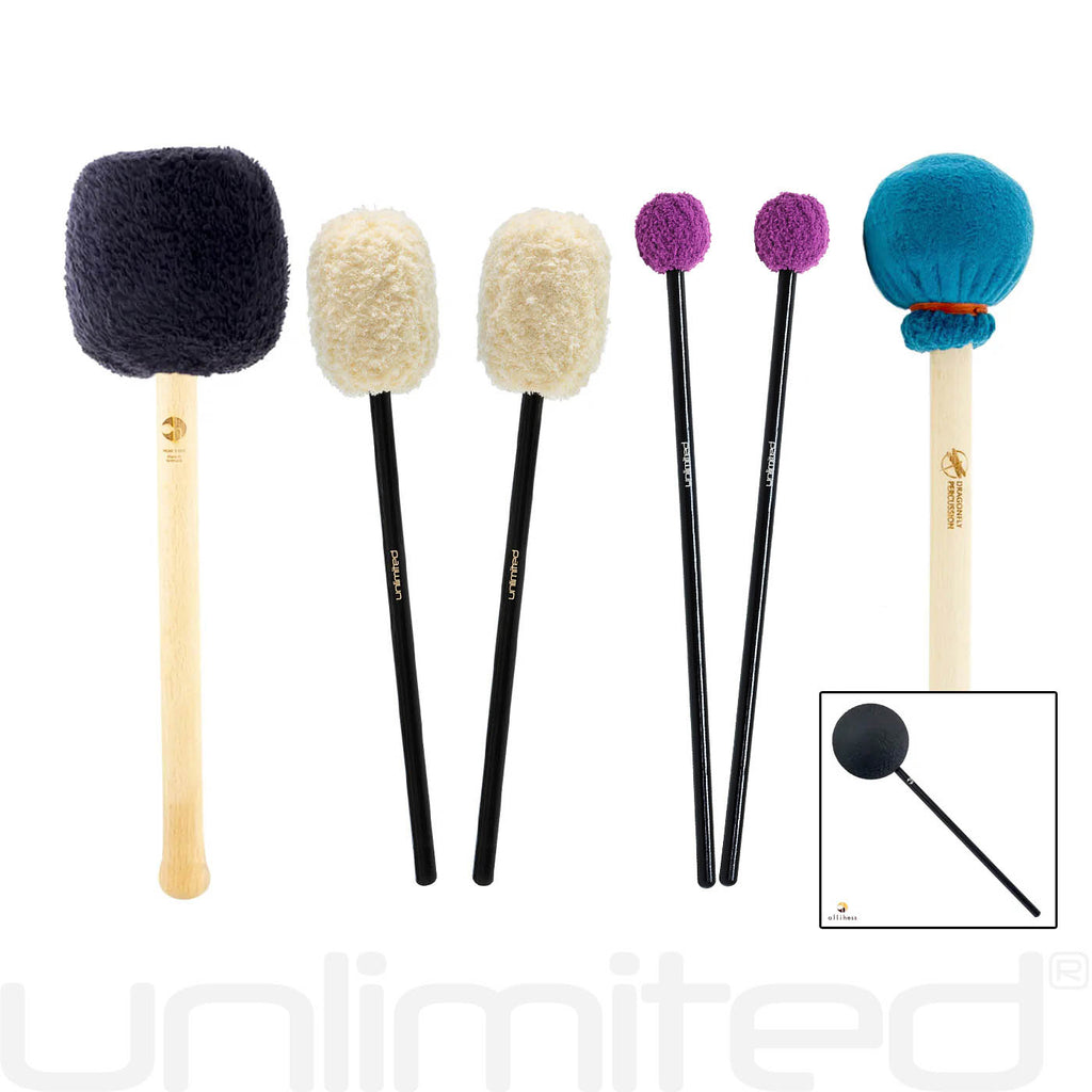 Mallet Set for 36" to 38" Nickel Silver Gongs