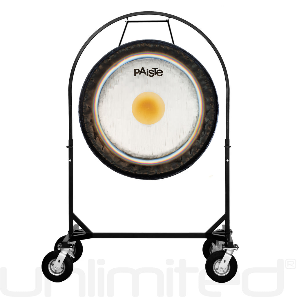 36" Paiste Symphonic Gong on Corps Design Adjustable Marching Band Gong Stand - CUSTOM ORDER