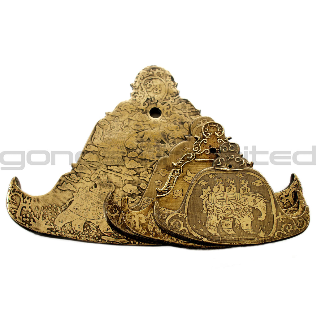 Monks on a Mountain Hike Sets of 2 Engraved Kyeezees (Burma Bells)