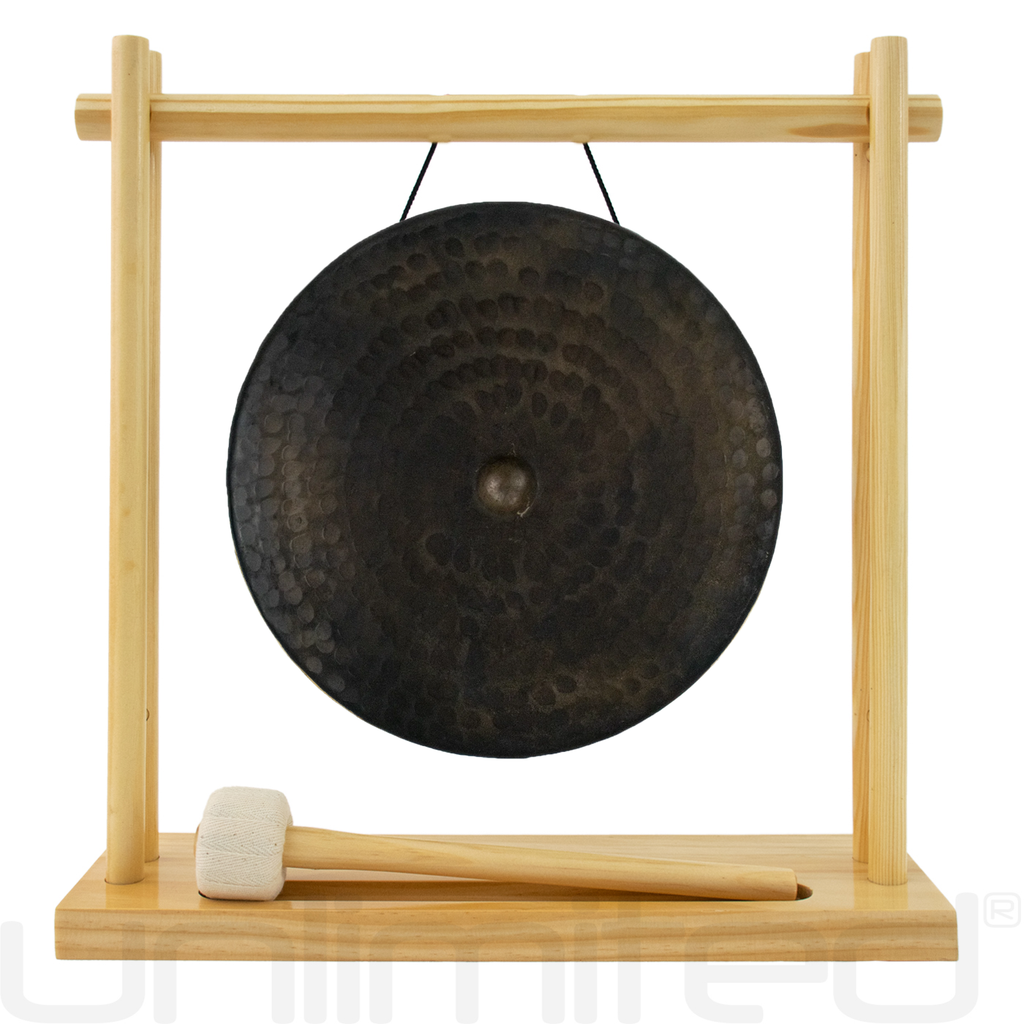 Vietnamese Bellybutton Gongs on Stands