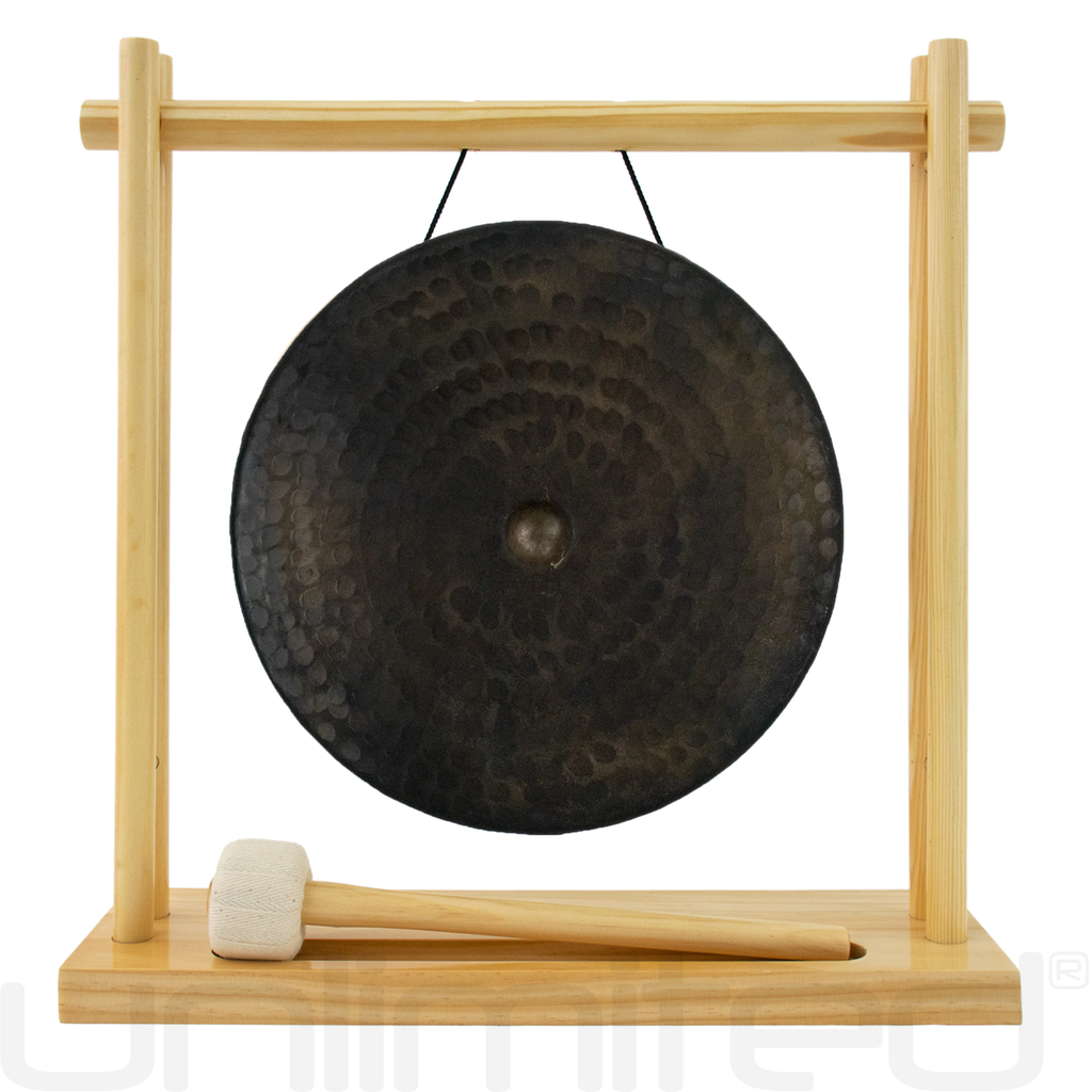 Vietnamese Bellybutton Gongs on Stands