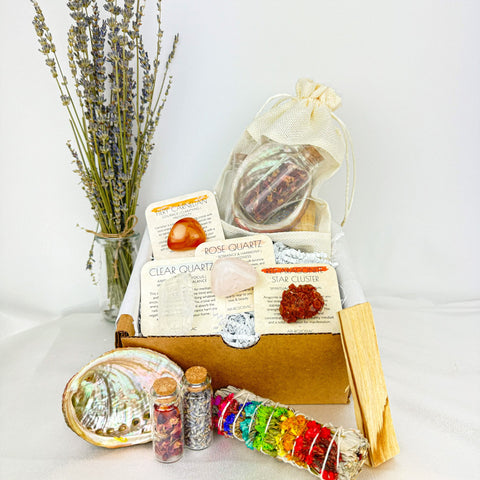 AphroZodiac - Aries Crystal Set for Ambition & Curiosity - Includes Aura Cleansing Kit