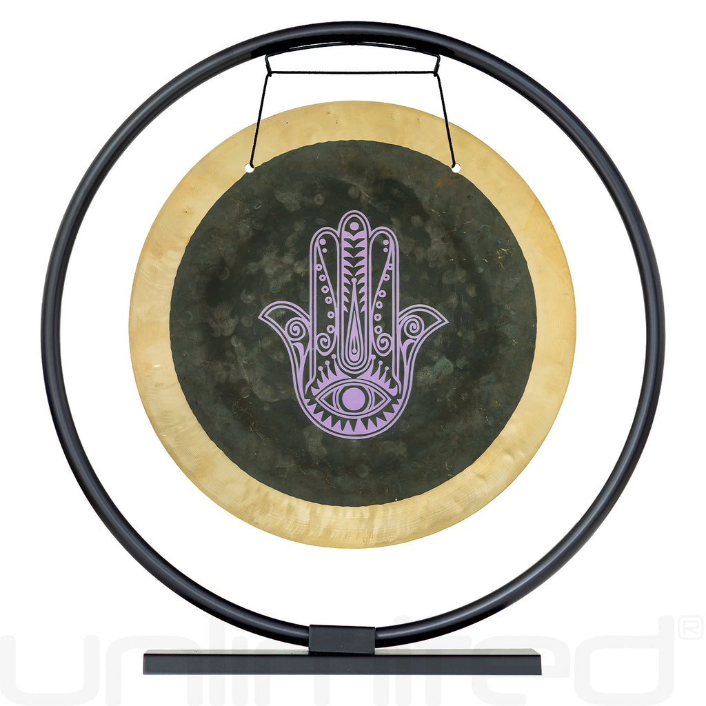 14" Hamsa Deep Breath Gong on Stands