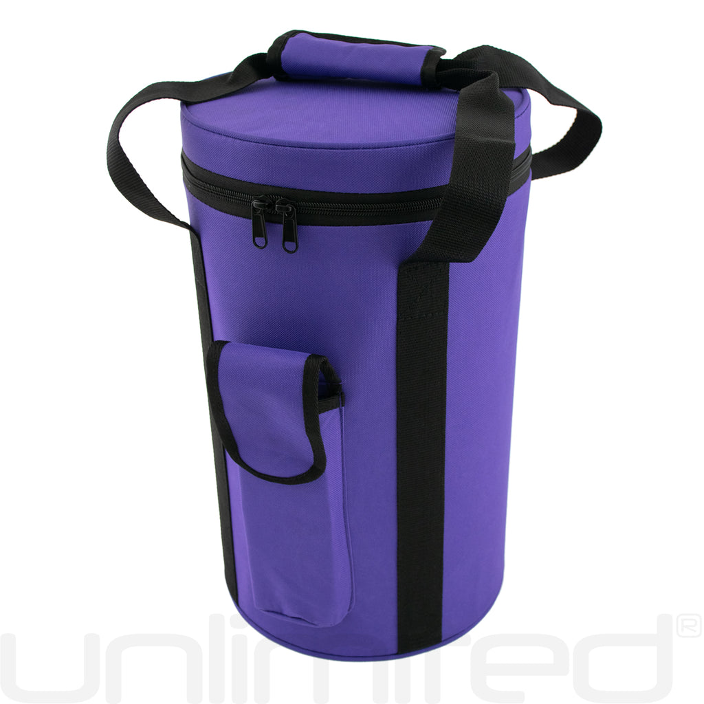 Shrader Made Glass Purple Aurora Bell with Om Symbol