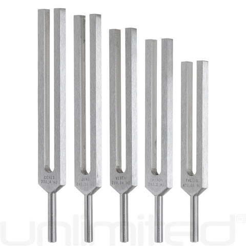 Biosonics Set of 5 Asteroid Tuning Forks