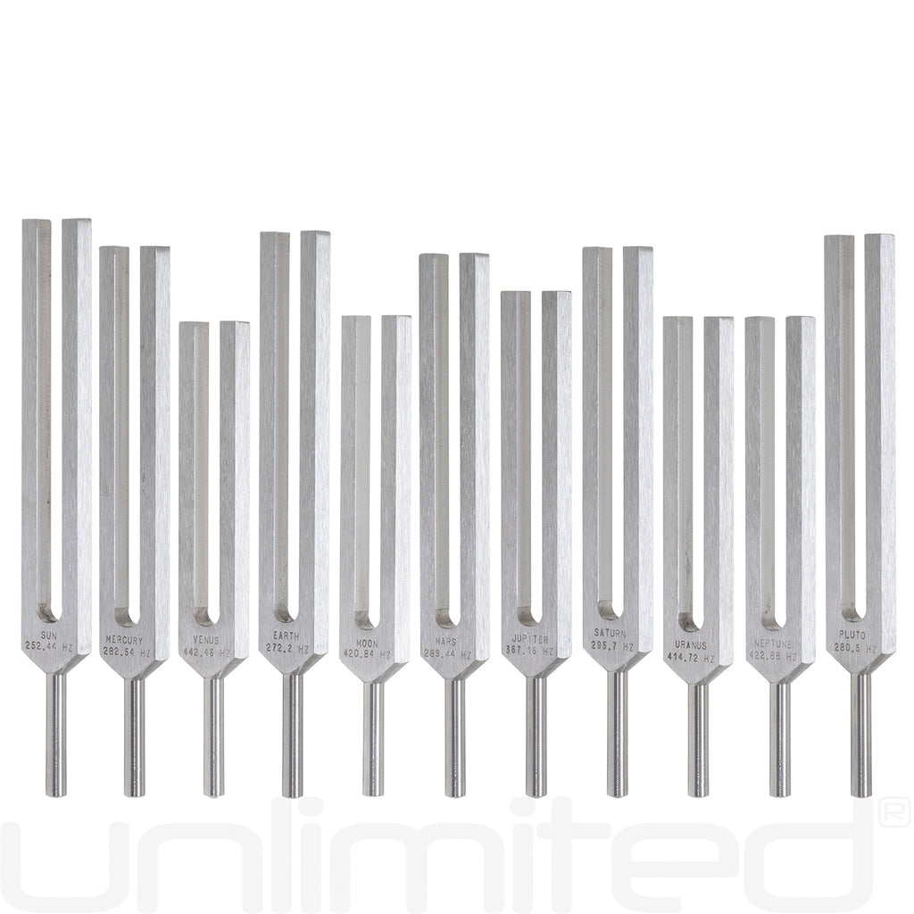 Biosonics Set of 11 Planetary Tuning Forks (Unweighted)