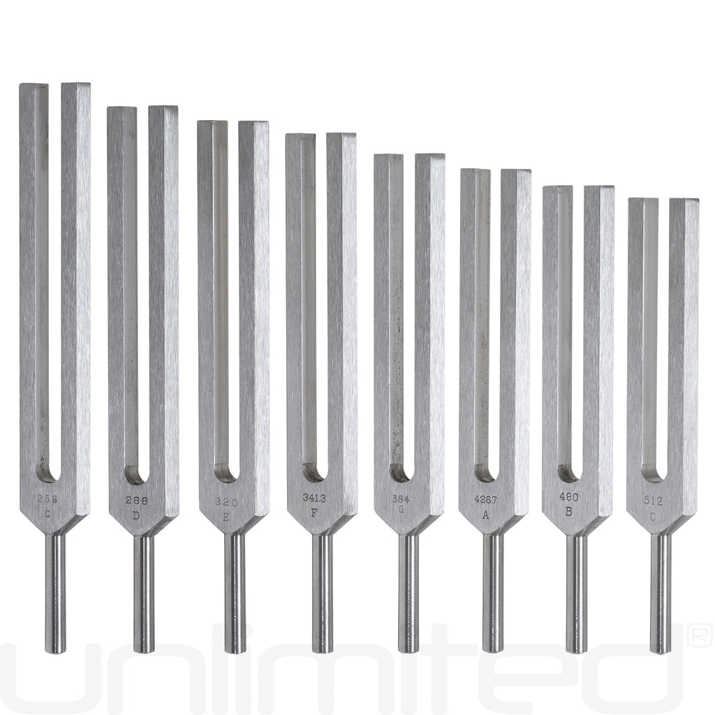 Biosonics Set of 8 Solar Harmonic Spectrum Tuning Forks - Gongs