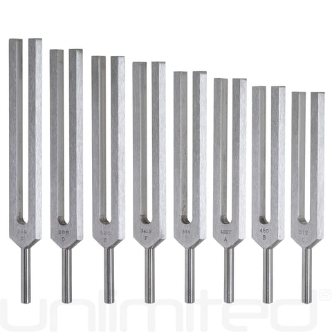 Biosonics Set of 8 Solar Harmonic Spectrum Tuning Forks