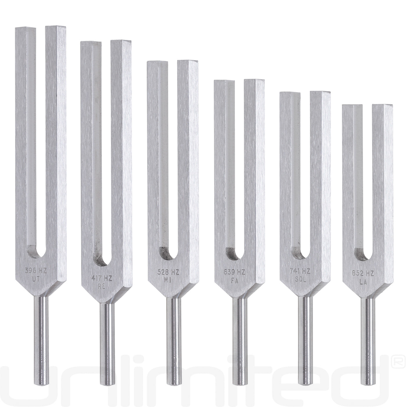 Biosonics Set of 6 Solfeggio Tuning Forks - Gongs Unlimited
