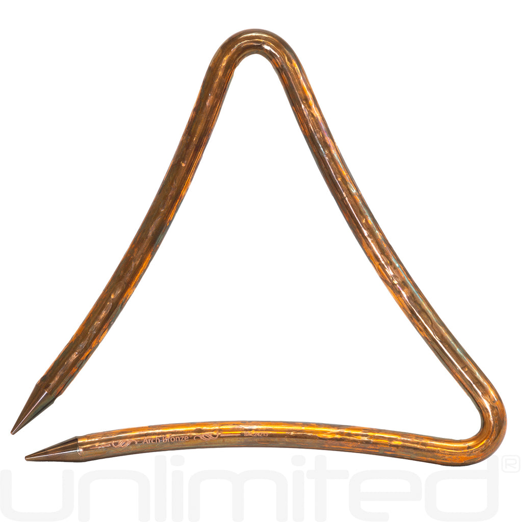 Black Swamp Legacy Bronze 6インチトライアングル Black Swamp Percussion Arch Bronze Triangles - Gongs Unlimited