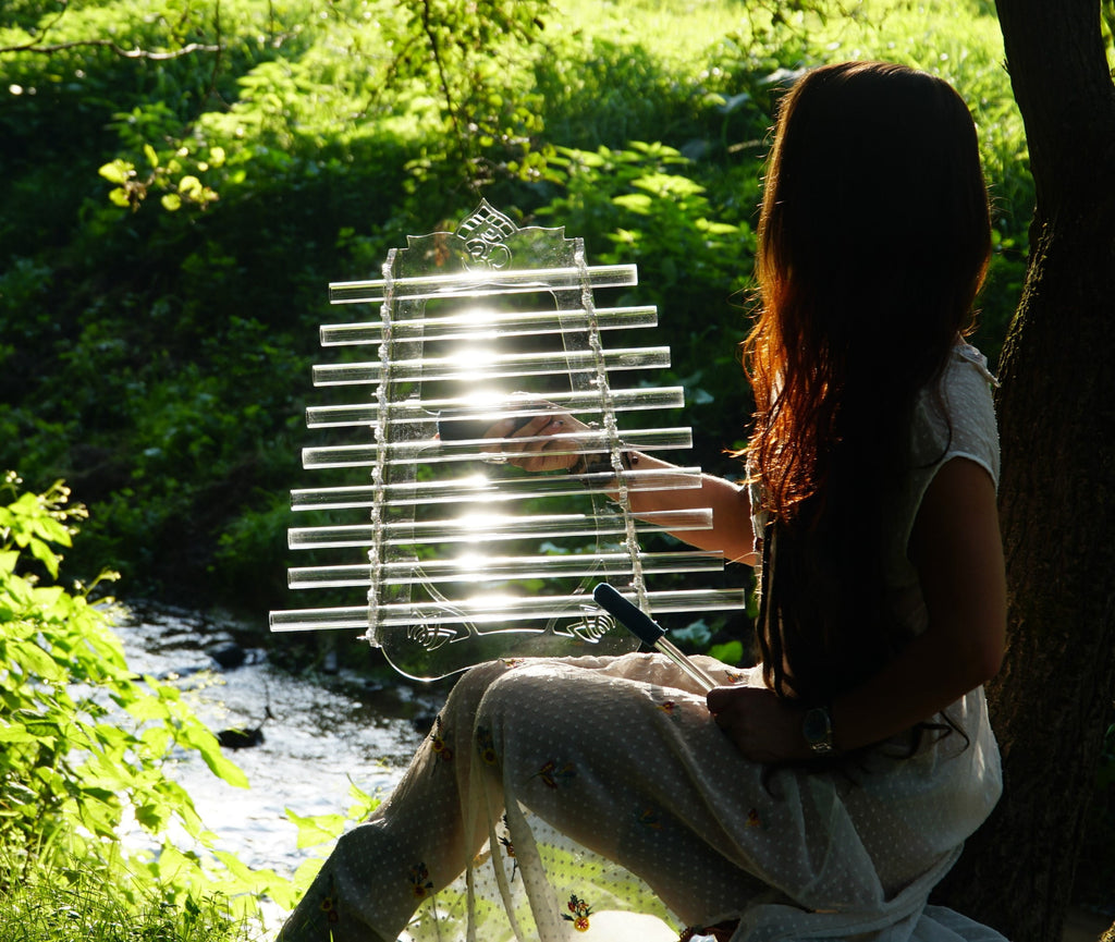 Ethereal Wings Deep Earth Om G# Crystal Harp (432 Hz)