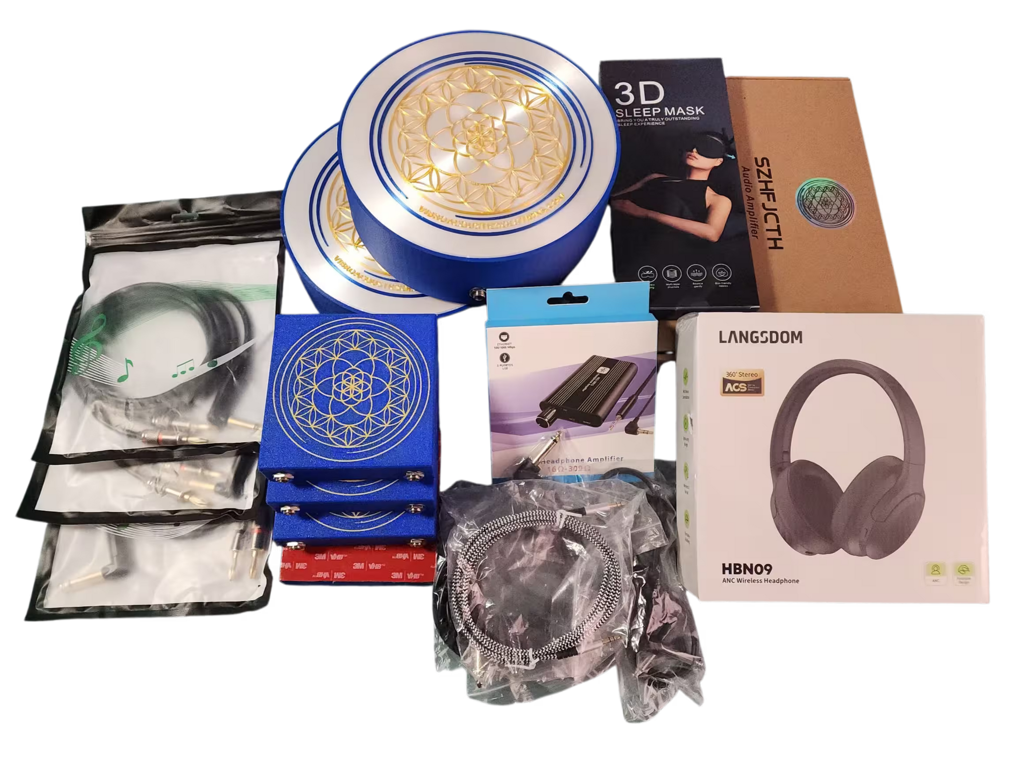 Vibroacoustic Therapy Bed DIY Sound Kit Attachments for Massage