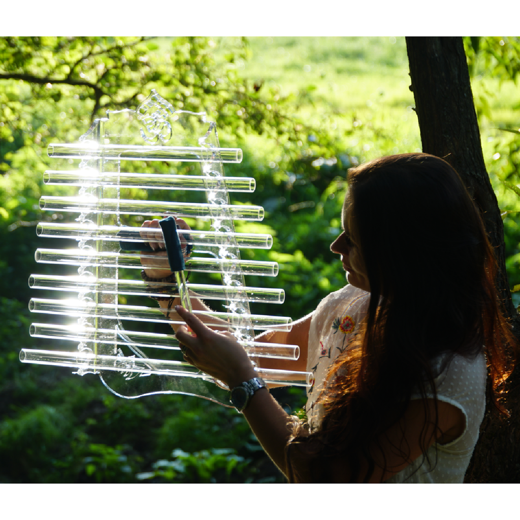 Ethereal Wings Earth Om C# + B4 Crystal Harp (A 432 Hz)