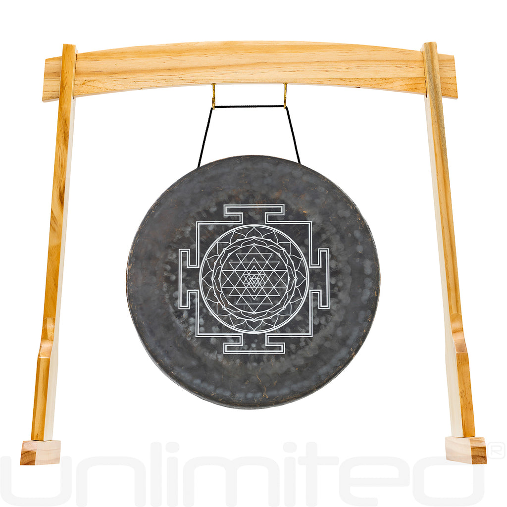 Sri Yantra Gong on Stands