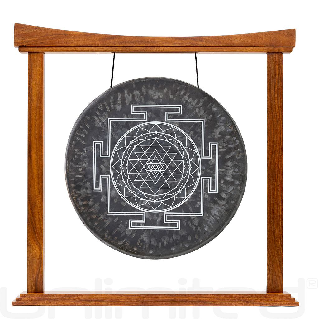 Sri Yantra Gong on Stands