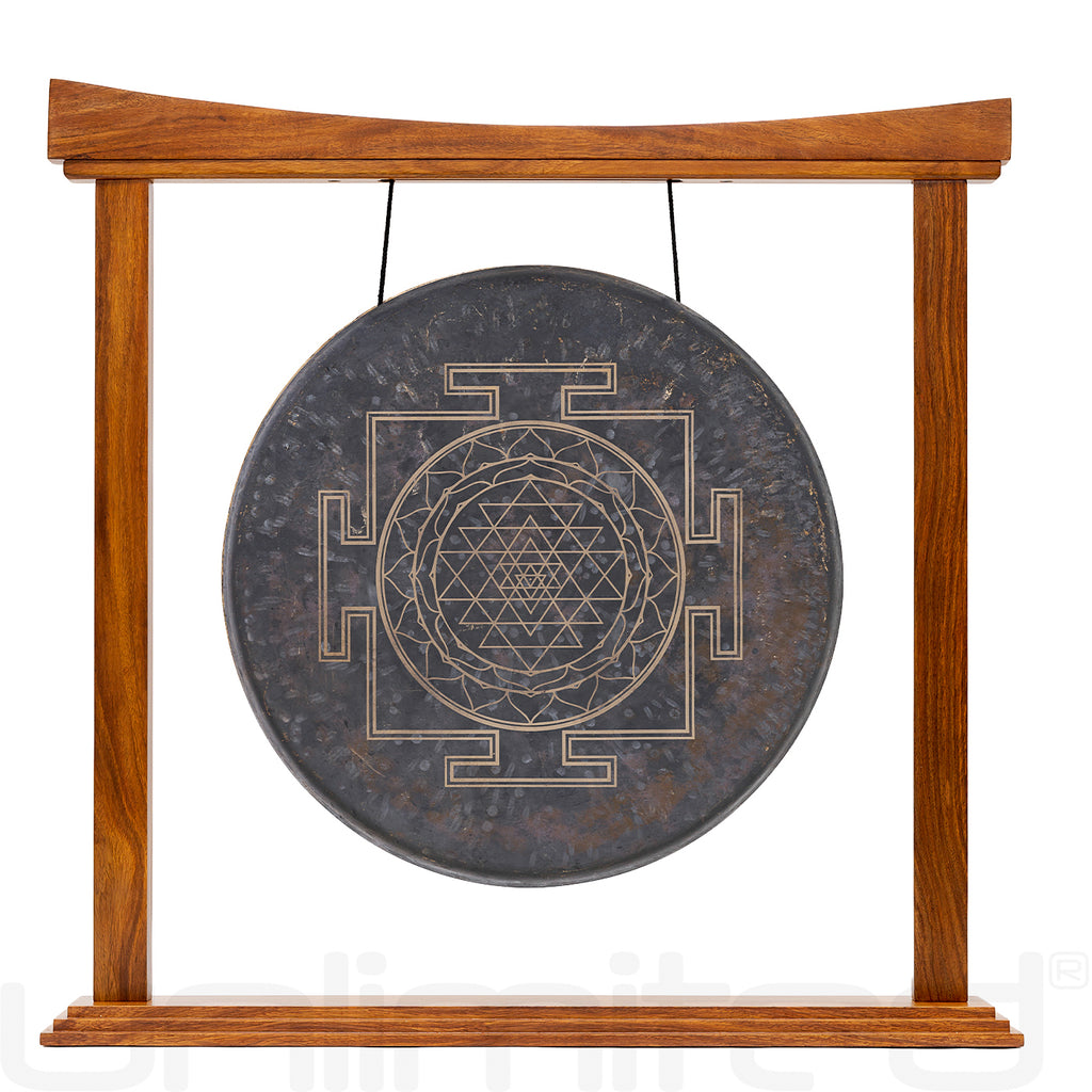 Sri Yantra Gong on Stands