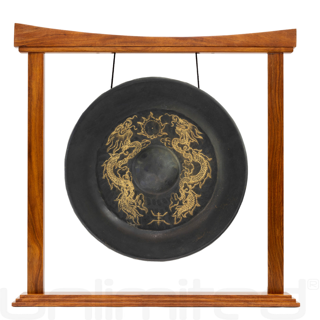 9" to 16" Vietnamese Dragon Gongs on Stands