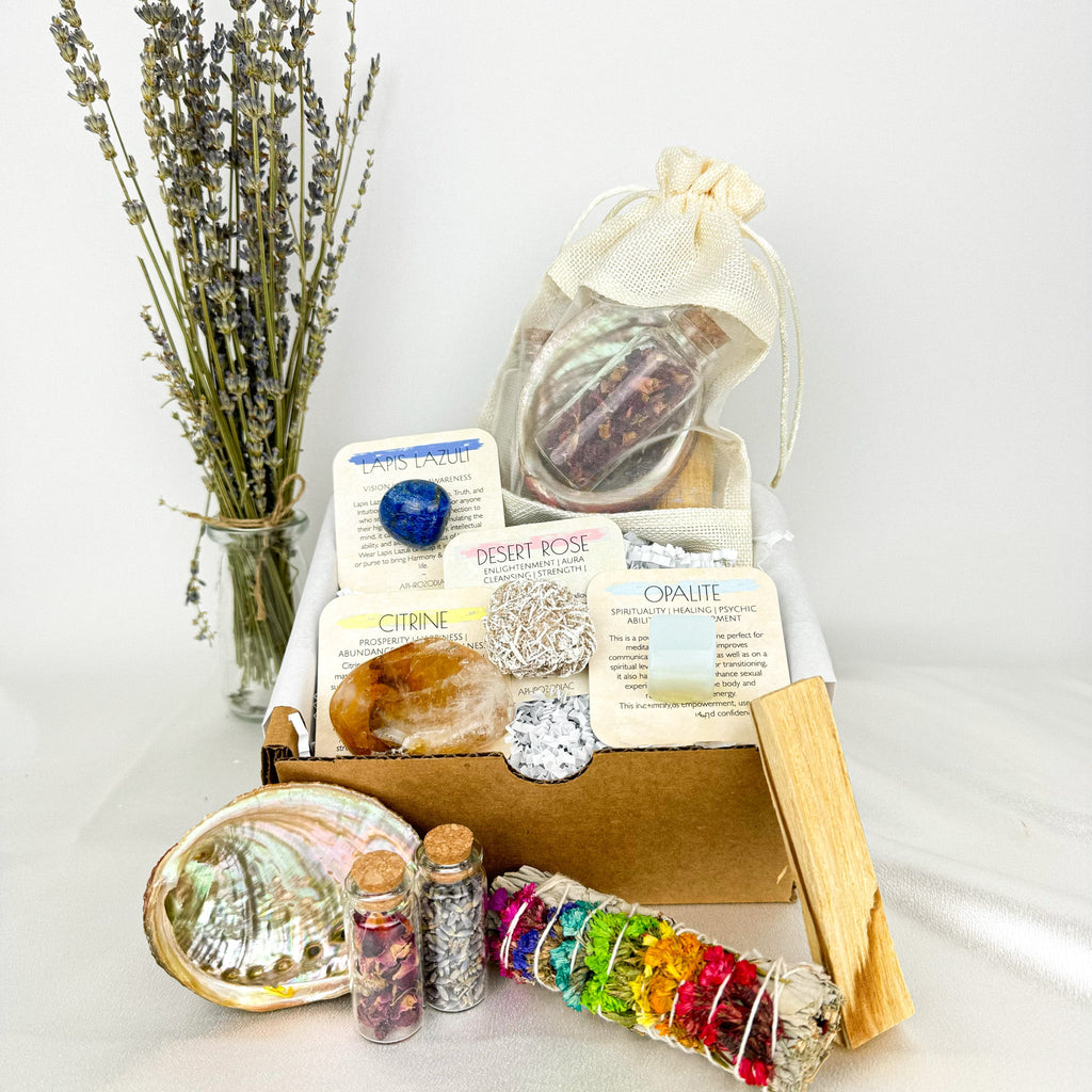 AphroZodiac - Gemini Crystal Set for Communication & Self Expression - Includes Aura Cleansing Kit