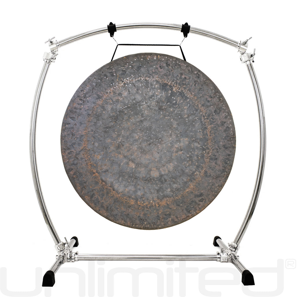 34" to 38" Gongs on the Gibraltar Curved Gong Stand (GCSCG-L)