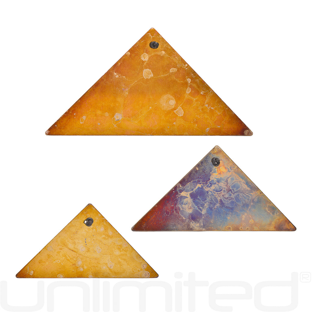 Grotta Sonora Sets of 3 Stainless Steel Triangular Chimes