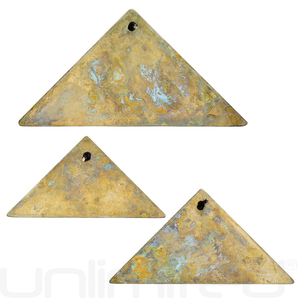 Grotta Sonora Sets of 3 Nickel Silver Triangular Chimes