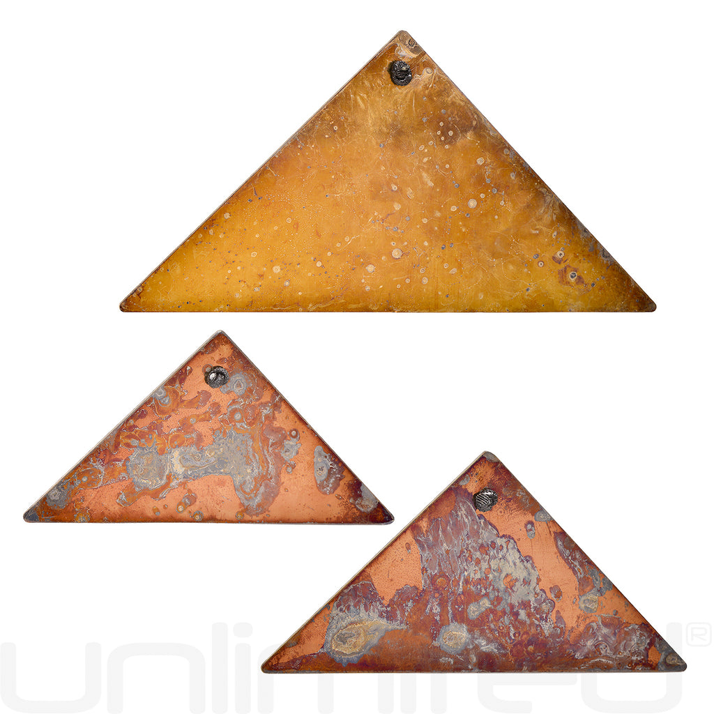 Grotta Sonora Sets of 3 Stainless Steel Triangular Chimes
