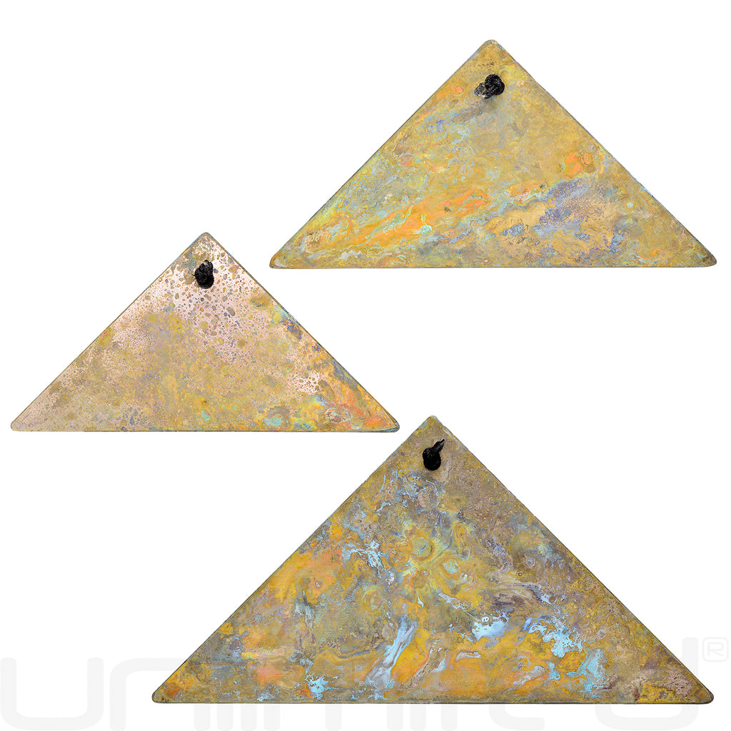 Grotta Sonora Sets of 3 Nickel Silver Triangular Chimes