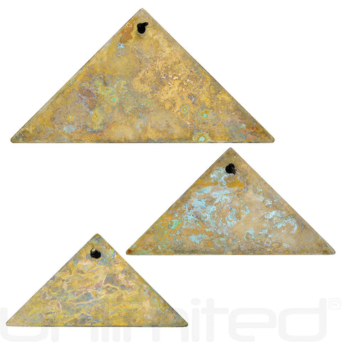 Grotta Sonora Sets of 3 Nickel Silver Triangular Chimes