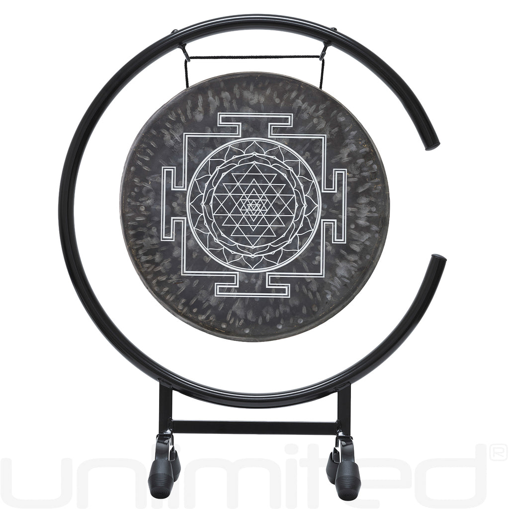 Sri Yantra Gong on Stands