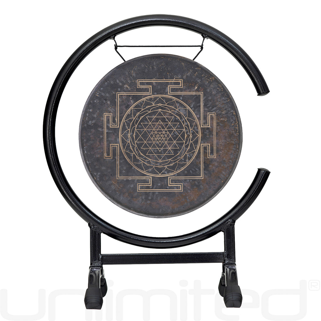 Sri Yantra Gong on Stands