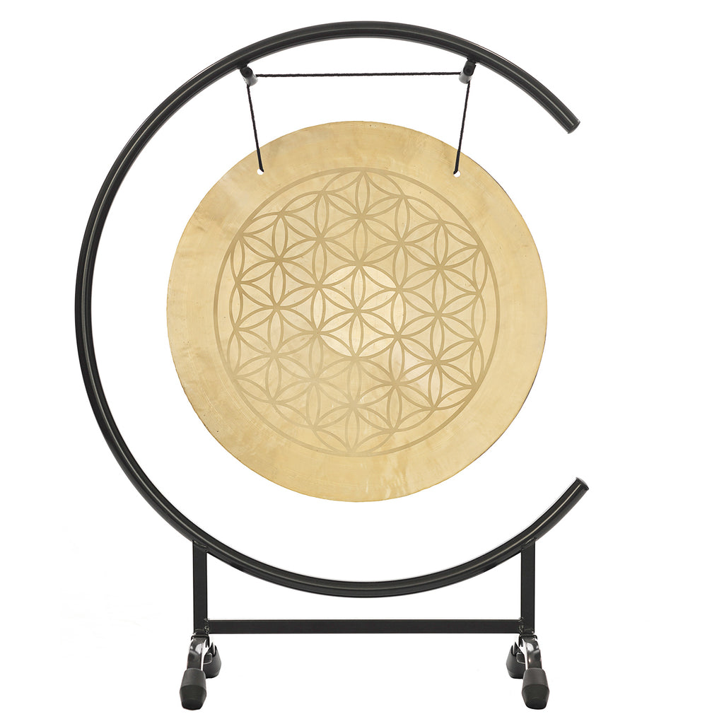 Flower of Life Wind Gongs on Stands