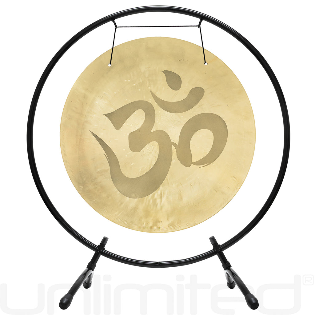 Om Gongs on Stands