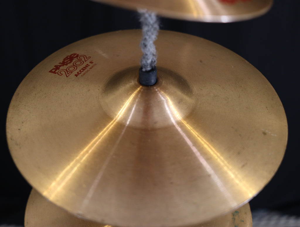 CONSIGNMENT SALE - 6 Paiste Accent Cymbals on a Tree