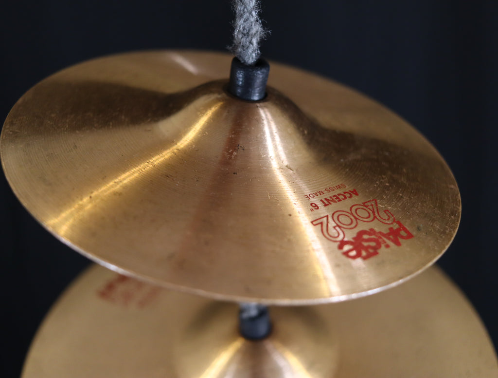 CONSIGNMENT SALE - 6 Paiste Accent Cymbals on a Tree