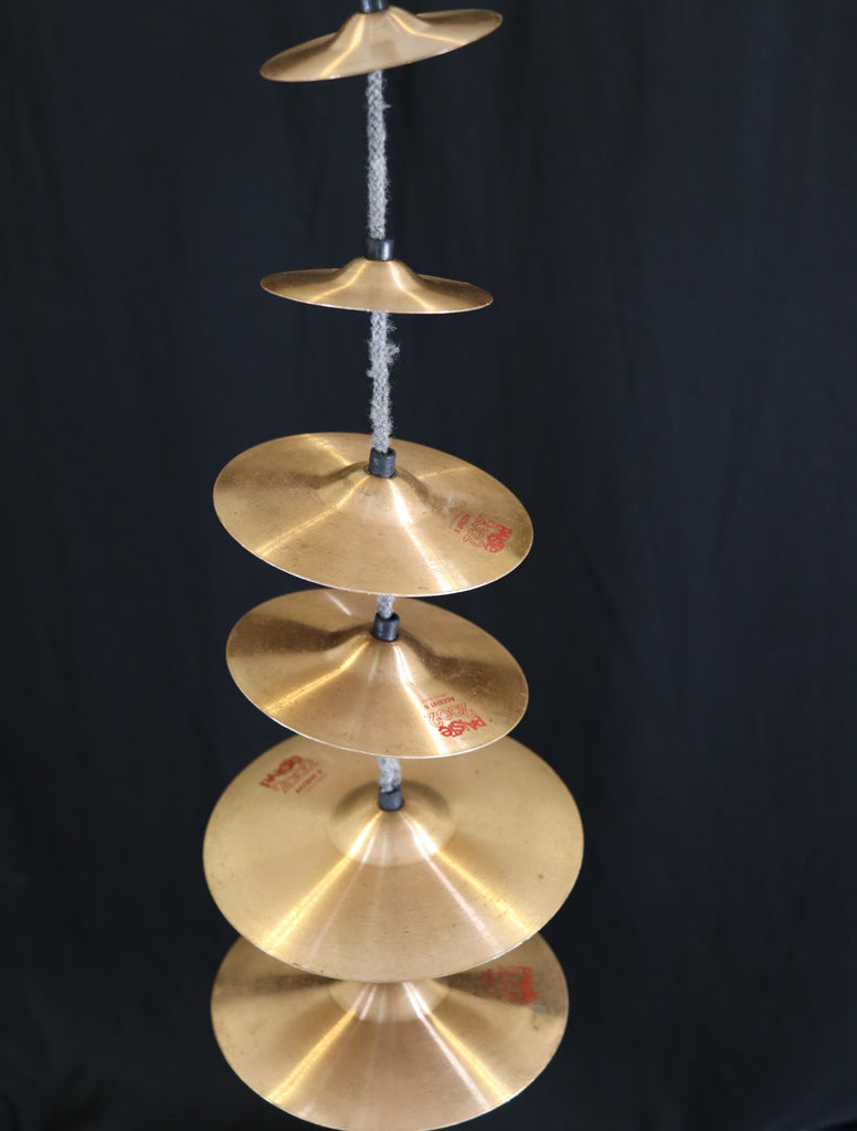 CONSIGNMENT SALE - 6 Paiste Accent Cymbals on a Tree