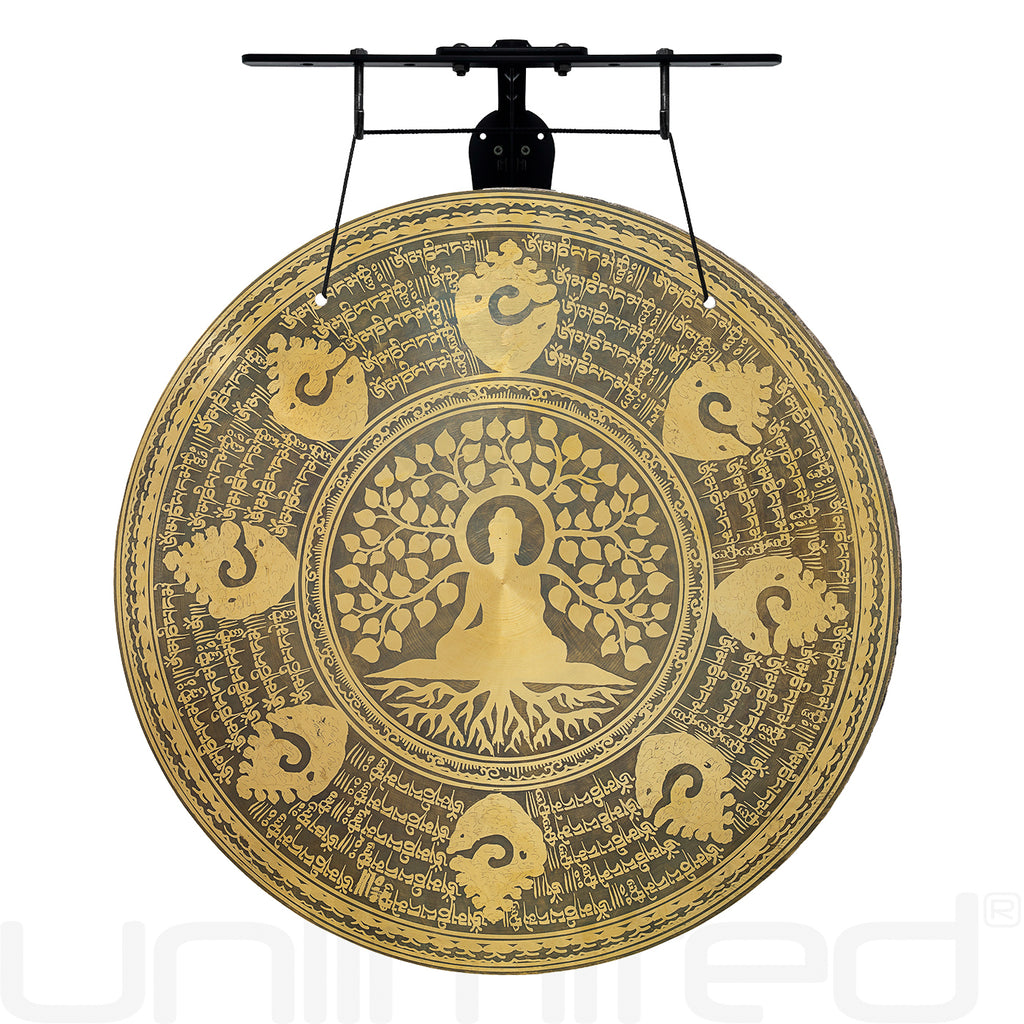 23" to 25" Bodhi Tree Gongs on the Internal Wave Gong Hanger