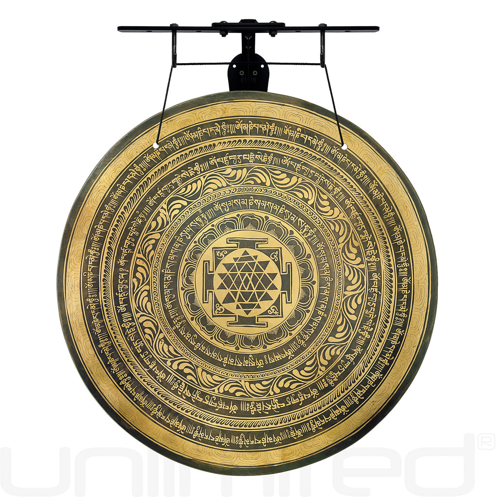 24" Interplanetary Yantra Gongs on Stands