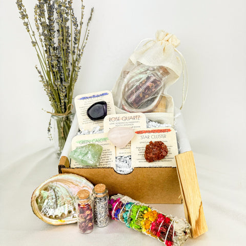 AphroZodiac - Libra Crystal Set for Balance & Self-Confidence - Includes Aura Cleansing Kit