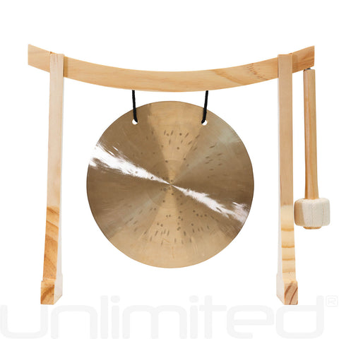 6” to 7” Gongs on Lifting Buddha Stand - Natural