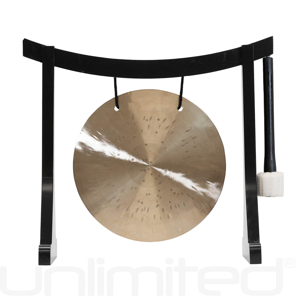 6” to 7” Gongs on Lifting Buddha Stand - Black