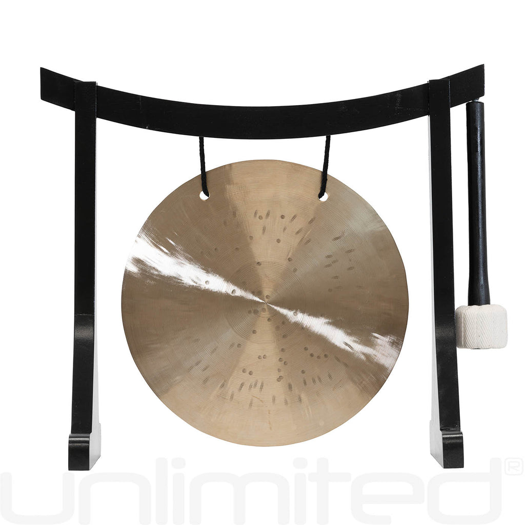 6” to 7” Gongs on Lifting Buddha Stand - Black