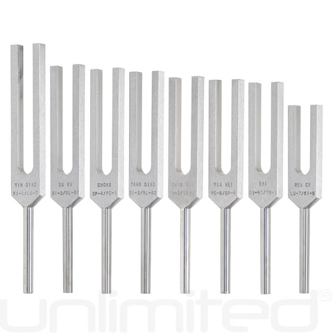 Luminanti Eight Extra Vessel Meridian Tuning Fork Set (Unweighted)