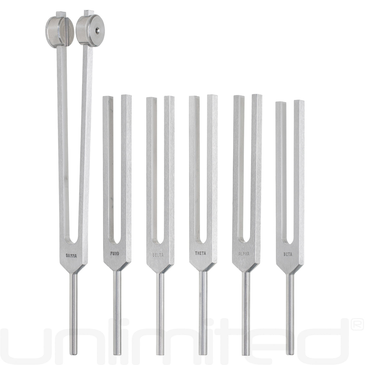 Luminanti Brainwave Tuning Fork Set (Unweighted) - Gongs Unlimited