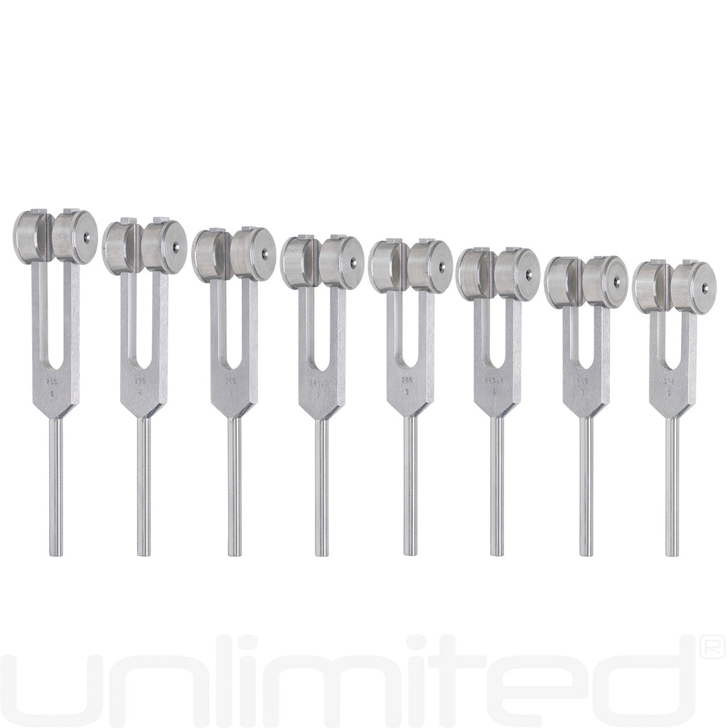 Luminanti Total Harmonic Spectrum Tuning Fork Set (Weighted)